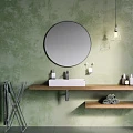 Зеркало Excellent Virro 80 DOEX.VI080.BL профиль черный матовый