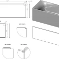 Ванна из искусственного камня Астра-Форм Вега Люкс 170x80 пристенная, белая глянцевая