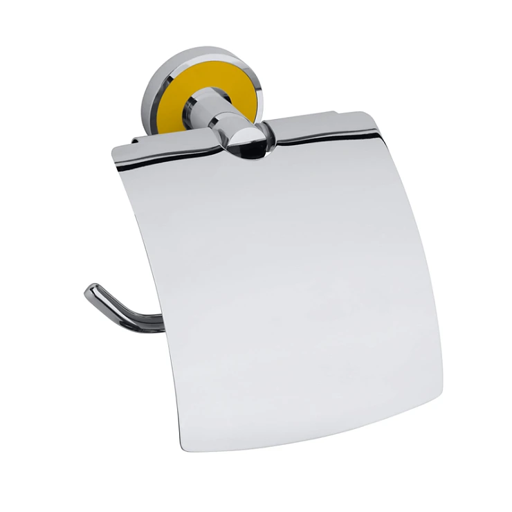 Держатель туалетной бумаги с крышкой Bemeta 104112018h жёлтый