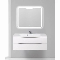 Тумба с раковиной BelBagno Marino 120 белая глянцевая