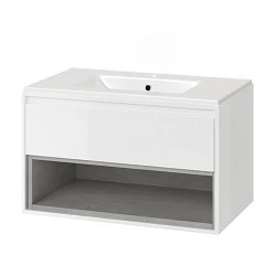Раковина встраиваемая Excellent 80см CEEX.3617.800.WH белая глянцевая
