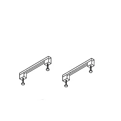 Универсальный комплект ног для прямоугольных акриловых ванн Cezares LEG-KIT-100