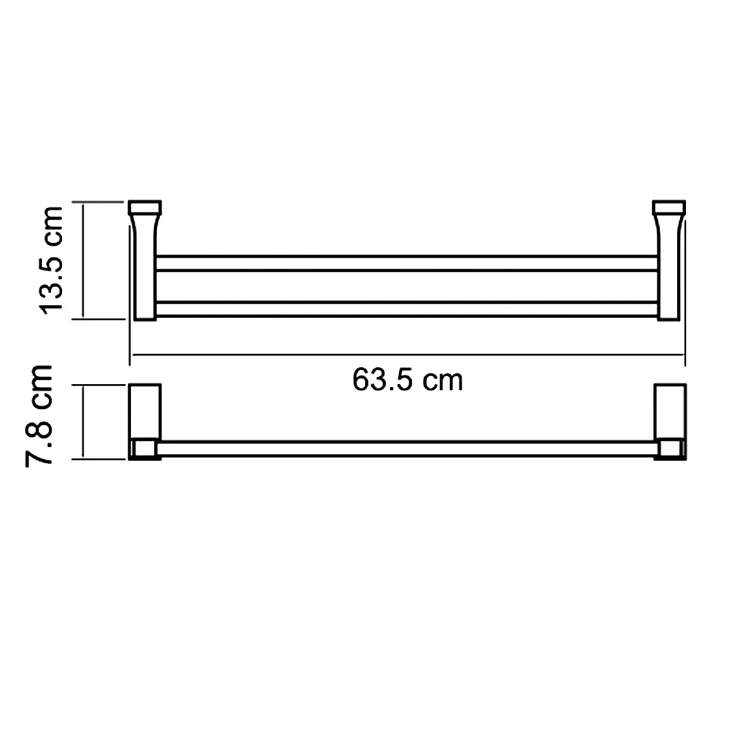 Полотенцедержатель Wasserkraft Lopau K-6040 хром