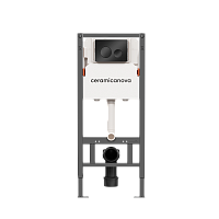 Система инсталляции для унитазов Ceramica Nova Balance CN121001MB с кнопкой черной матовой