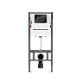 Система инсталляции для унитазов Ceramica Nova Balance CN121001MB с кнопкой черной матовой