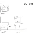 Бачок для унитаза Aquanet Nova-C2 BL-101N-TPT-A