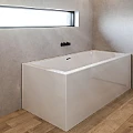 Акриловая ванна Riho Rething Cubic 160x70 Plug & Play B104011005 правая, белая глянцевая