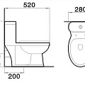 Унитаз-моноблок детский Golden Frog SGF-2320 белый