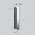 Душевая дверь в нишу ABBER Komfort 120x200 см AG90120 профиль хром, стекло прозрачное