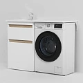 Тумба с раковиной AM.PM X-Joy 60 L под узкую стиральную машину, белая