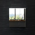 Зеркало-шкаф AM.PM Spirit M70MCX0601WG с подсветкой, белый глянец