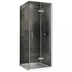Душевой уголок ABBER Zart 100x100см AG08100P-S101 профиль хром, стекло прозрачное