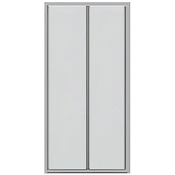 Душевая дверь в нишу Bravat Line 100x200см BD100.4121A профиль хром, стекло прозрачное