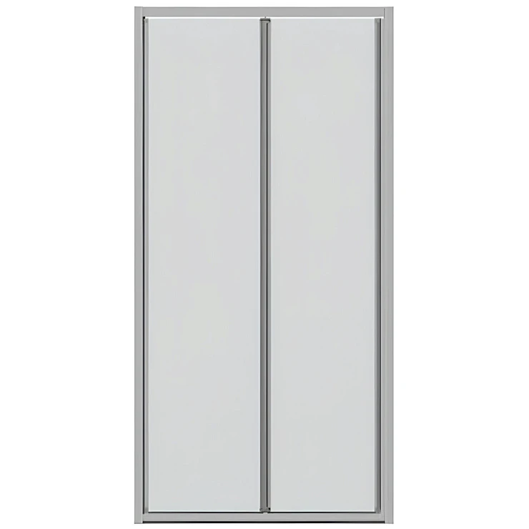 Душевая дверь в нишу Bravat Line 100x200см BD100.4121A профиль хром, стекло прозрачное