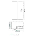 Душевой уголок Wasserkraft Berkel 120x80см 48P06 профиль хром, стекло прозрачное