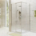Душевой уголок Wasserkraft Leine 90x90см 35P03 профиль хром, стекло прозрачное
