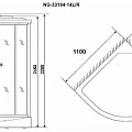 Душевая кабина Niagara Classic 110x90см NG-33194 L профиль хром
