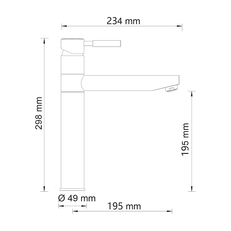 Смеситель для кухни Wasserkraft Main 4107 хром