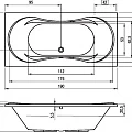 Акриловая ванна Riho Supreme 190x80 B014001005 белая глянцевая