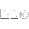Биде подвесное Ceramica Nova Forma CN3010 белый глянец