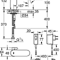 Смеситель для раковины Grohe Eurosmart Cosmopolitan E 36325001 хром