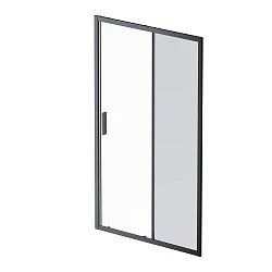 Дверь душевая в нишу AM.PM Gem 120см W90G-120-1-195BG профиль черный, стекло прозрачное/тонированное