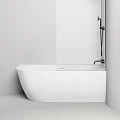 Ванна из искусственного камня Salini SOFIA 170x85 угловая 102514GRH белая глянцевая