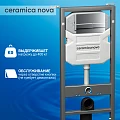 Система инсталляции для унитазов Ceramica Nova Envision Flat CN1002M с кнопкой хром матовая