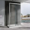 Душевой уголок ABBER Schwarzer Diamant 120х85см AG30120MH-S85M профиль хром, стекло матовое