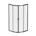 Душевой уголок AM.PM X-Joy 90x90см W88G-205-090BT64 профиль черный, стекло прозрачное