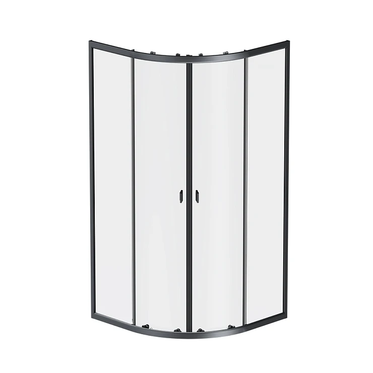 Душевой уголок AM.PM X-Joy 90x90см W88G-205-090BT64 профиль черный, стекло прозрачное