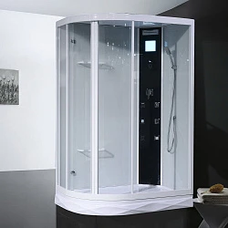 Душевая кабина Orans 130х90см SR-86155 AR профиль белый