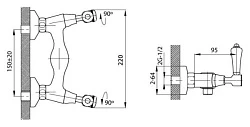 Смеситель для ванны с душем Edelform Lumier LM2812G золото 