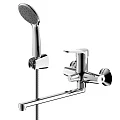 Смеситель для ванны с душем Bravat Emeralda F6135147CP-LB-RUS хром