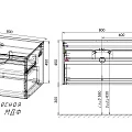 Тумба под раковину Vincea Mesa 80 VMC-2MS800TB дуб табак / бетон
