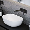 Смеситель встраиваемый для раковины Timo Selene 2071/03SM черный матовый