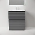 Тумба под раковину Sancos Folk Floor 70 FL70FGS напольная, Grey soft