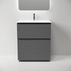 Тумба под раковину Sancos Folk Floor 70 FL70FGS напольная, Grey soft