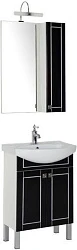 Мебель для ванной Aquanet Честер 60 черный/серебро