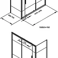 Шторка на ванну Aquanet Practic 70x150см AE10-F-70H150U-CP профиль хром, стекло прозрачное