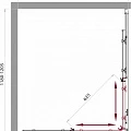 Душевой уголок BelBagno Sela 120x90см SELA-AH-2-120/90-C-Cr профиль хром, стекло прозрачное