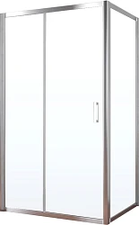 Душевой уголок Vegas Glass ZP+ZPV Tur Novo 110*90 08 01 профиль глянцевый хром, стекло прозрачное