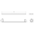 Полотенцедержатель Cezares Stylus STYLUS-TH-60-IN сатин