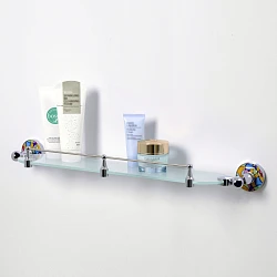 Полка Wasserkraft Diemel K-2244 с ограничителем, хром