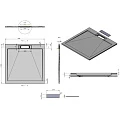 Душевой поддон Esbano Luxe 110х90 ESPLX 119W белый
