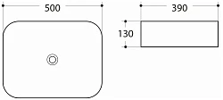 Раковина накладная Art&Max AM-78109-MB матовая черная