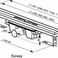 Душевой лоток Ravak Runway X01392 1050 мм