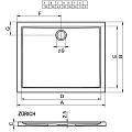 Душевой поддон Riho Zurich 100х100см D001012005 белый