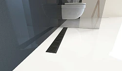 Душевой лоток AlcaPlast APZ10BLACK 650M с решеткой и опорами, черный