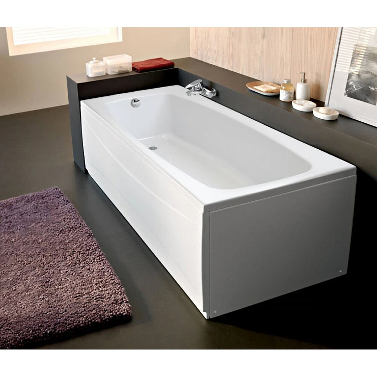 Акриловая ванна BERGES FEYA 170x70 с каркасом 050015 белая глянцевая